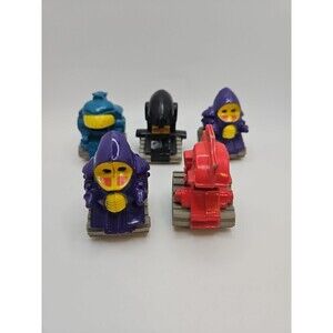 Vintage McDonalds Happy Meal Toy Pullback Runaway Action Robots 1985 Lot Of 5